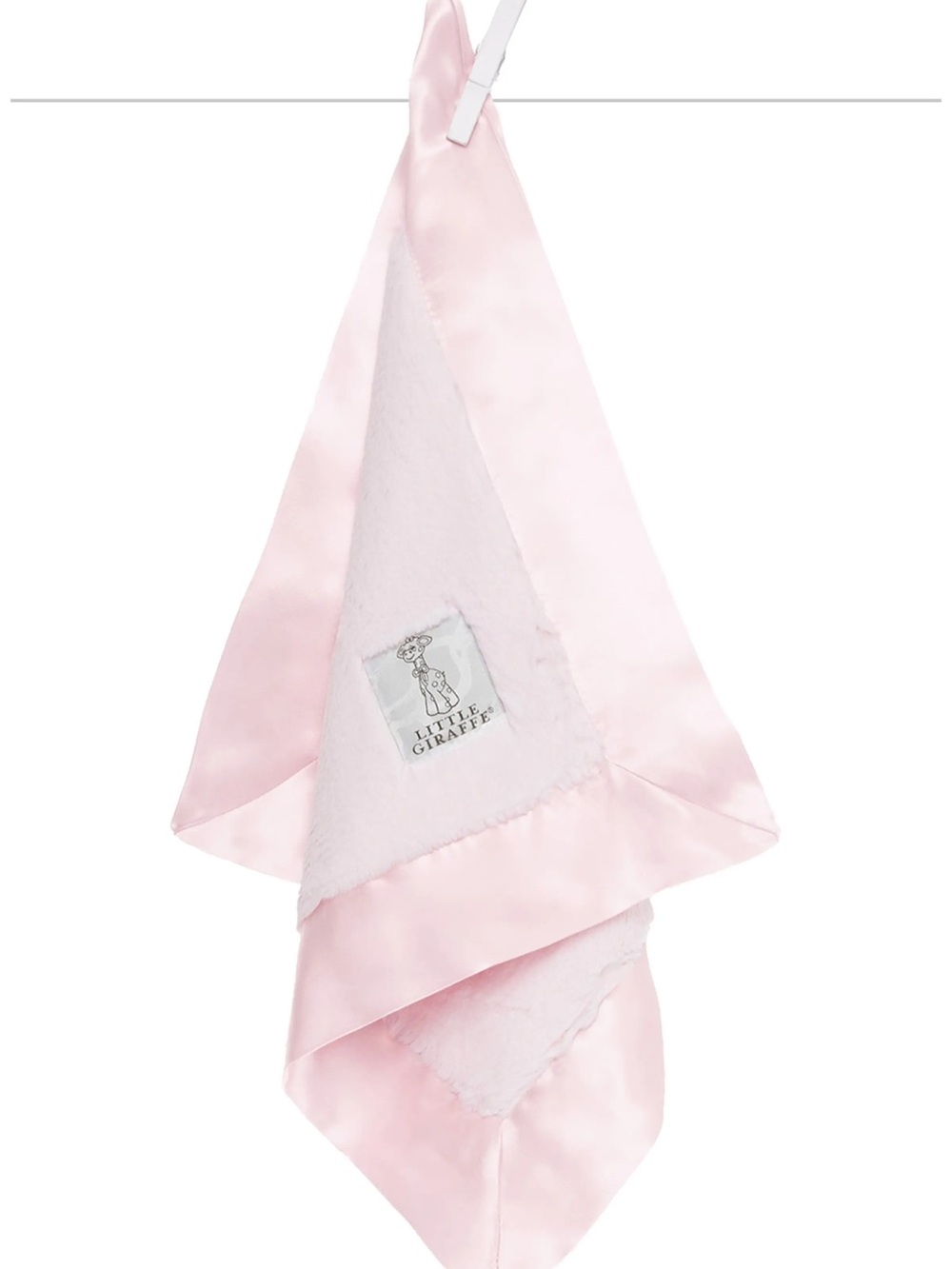 Brand New! Little Giraffe Pink Luxe Ultra-Plush Mini Blanky Lovey & Security